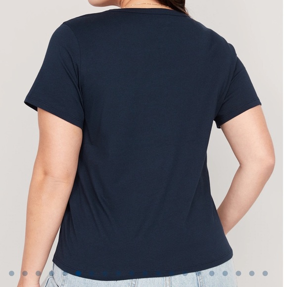 NWT OLD NAVY EveryWear V-Neck T-Shirt Color: In The Navy - Picture 5 of 8